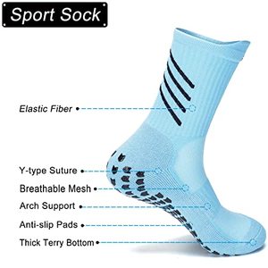 Calcetines de Fútbol de Media Caña con Puntos, Suela Antideslizante de Rizo y Reforzados - Product Image 2