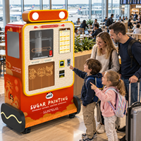 Machine à peinture au sucre IA OEM ODM sans manutention, imprimante 3D au sucre, vente en gros pour centres commerciaux
