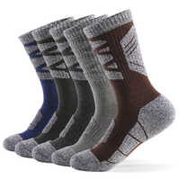 Chaussettes de football pour hommes sur mesure en gros, chaussettes à poignets antidérapantes, vamp double face, tricot en molleton d'hiver antidérapant