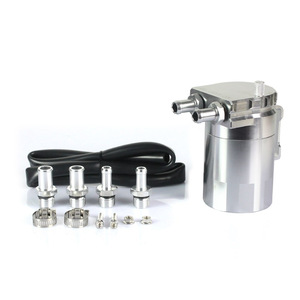 Recipiente de Recolección de Aceite Getitall Negro con Filtro de Aire de 100 ml para Modificación de Automóviles, Incluye Abrazaderas y Accesorios para Mangueras - Product Image 5