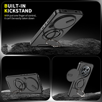 Coque de protection antichoc pour Redmi 17 15A A7 Pro K90 K100 Pro Max 15C 15 A5 13 14C avec support anneau 360 et fixation voiture par adsorption