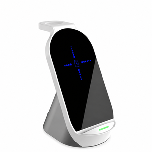 3 in 1 Magnetic Upright <b>Wireless</b> Charging Station 15W Charger for <b>Phone</b> Watch Earphone with 9 Layer Safety Protection - Product Image 1