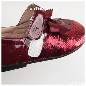 Scarpine <span class=keywords><strong>Rosse</strong></span> da Principessa per Bambine, Stile Foresta, Scarpe Mary Jane con Paillettes per Feste e Uso Quotidiano - Product Image 5