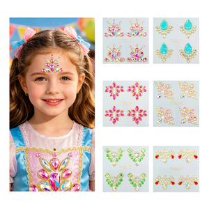 Autocollants de <span class=keywords><strong>tatouage</strong></span> en cristal pour le visage, autocollants de pierres précieuses auto-adhésifs pour le front, autocollants de maquillage en <span class=keywords><strong>diamant</strong></span> pour le visage pour femmes, pour festivals et soirées - Product Image 1