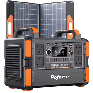 เครื่องกำเนิดไฟฟ้าพกพา Poforce ระบบพลังงานแสงอาทิตย์ UPS AC 1200W สถานีไฟฟ้าสำหรับตั้งแคมป์กลางแจ้ง ฉุกเฉิน คลื่นไซน์บริสุทธิ์ T11 Pure Sine - Product Image 1