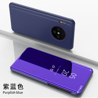 OPPO Find X3 — coque à rabat intelligente, étui de téléphone avec support rabattable, miroir d'galvanoplastie, pour OPPO A91