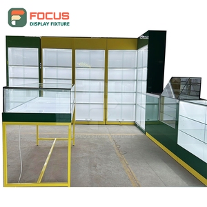 ตู้โชว์กระจกแบบกำหนดเองสำหรับร้านขายอุปกรณ์สูบบุหรี่ ตู้โชว์ไม้พร้อมไฟ LED สำหรับร้านขายยาสูบ - Product Image 6