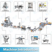 Ligne de production automatique de machine de capsulage de remplissage de bouteille de pot en plastique de noix de date rouge amande noix de pécan