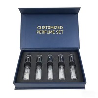 Boîte cadeau personnalisée pour échantillons de parfum miniatures 3ml/5ml/10ml, emballage cosmétique souvenirs avec revêtement UV, emballage cosmétique de luxe