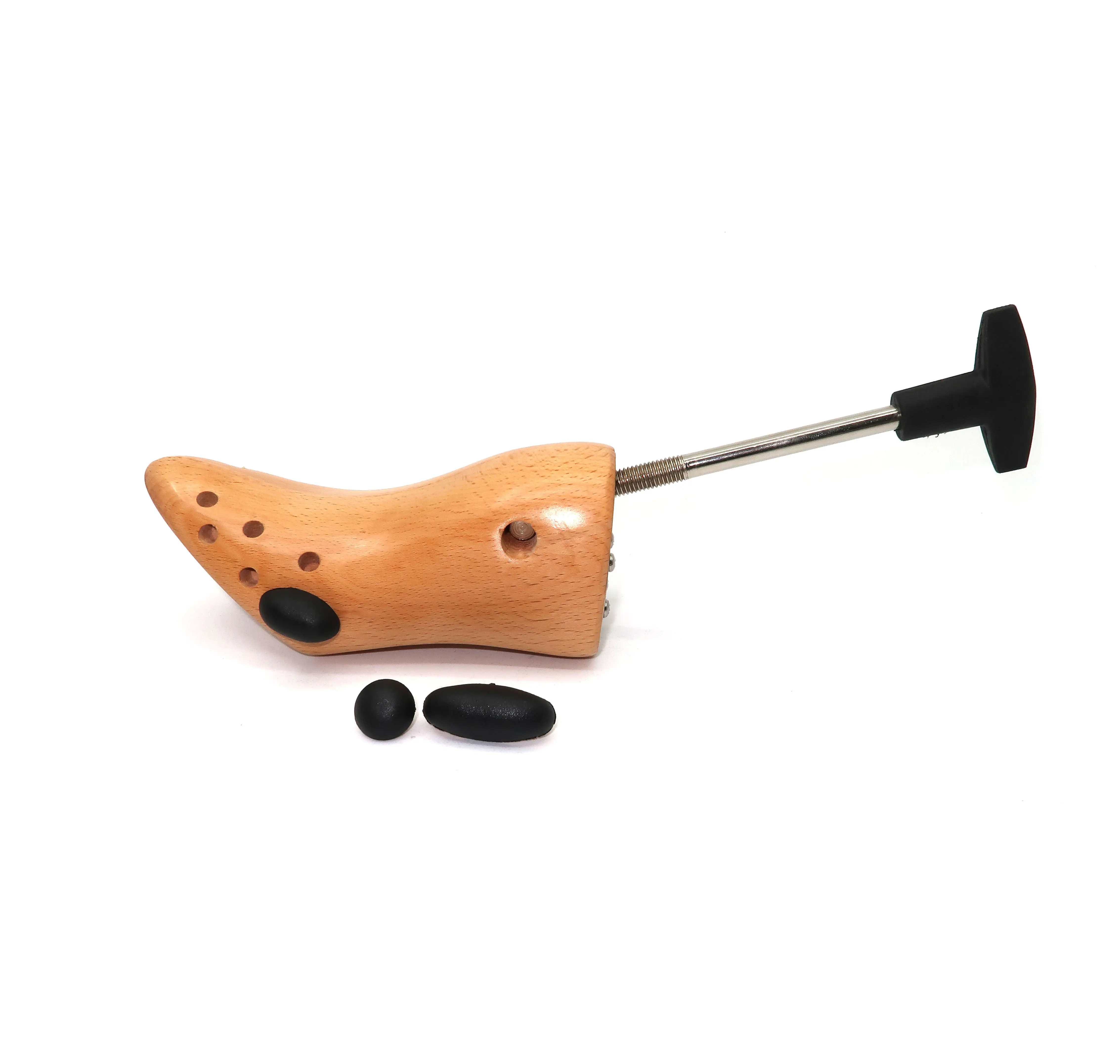 Wooden One Way High Heel Shoe Stretcher Dress Shoe/ Shoe Expander with T Shaped Handle in Beech/Hardwood (Varnished) - SS01E
