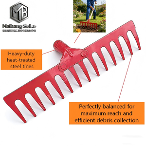 <span class=keywords><strong>Râteau</strong></span> <span class=keywords><strong>de</strong></span> jardin robuste pour l'agriculture, <span class=keywords><strong>râteau</strong></span> à feuilles, <span class=keywords><strong>râteau</strong></span> paysager pour le nivellement des pelouses et la mise en niveau du sol, <span class=keywords><strong>râteau</strong></span> léger en aluminium avec manche en bois - Product Image 3
