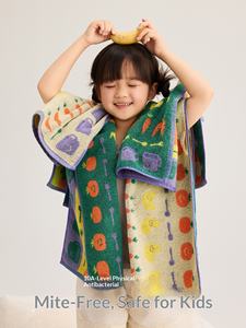 Serviette pour enfants Sanli Yan Research Institute, nouveau style 2025, 100% coton, douce, pour le visage, antibactérienne, absorbante, 10A - Product Image 3