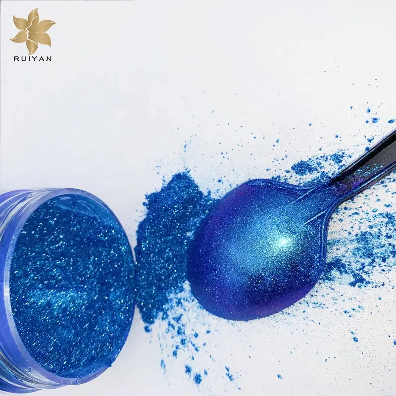 Çin fabrika bukalemun inci pigment toksik olmayan seramik sır pigment tozu