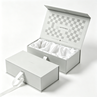 Boîte d'emballage de luxe en carton pour extensions de cheveux et perruques, personnalisable avec logo, boîte cadeau magnétique pour perruques