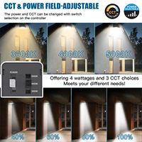 Pack mural LED à coupure complète 70W 135w 5000K avec cellule photoélectrique du crépuscule à l'aube 120-277Vac Pack mural LED pour éclairage extérieur