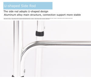 Marcheur orthopédique <span class=keywords><strong>pliant</strong></span> léger d'équipement de réadaptation médicale de santé d'adulte doublement incurvé - Product Image 5