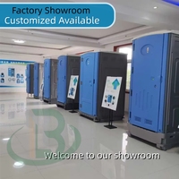 Meilleures ventes : Toilettes mobiles avec grand réservoir d'évacuation, toilettes portables en plastique avec siège, toilettes portables en gros pour chantier de construction