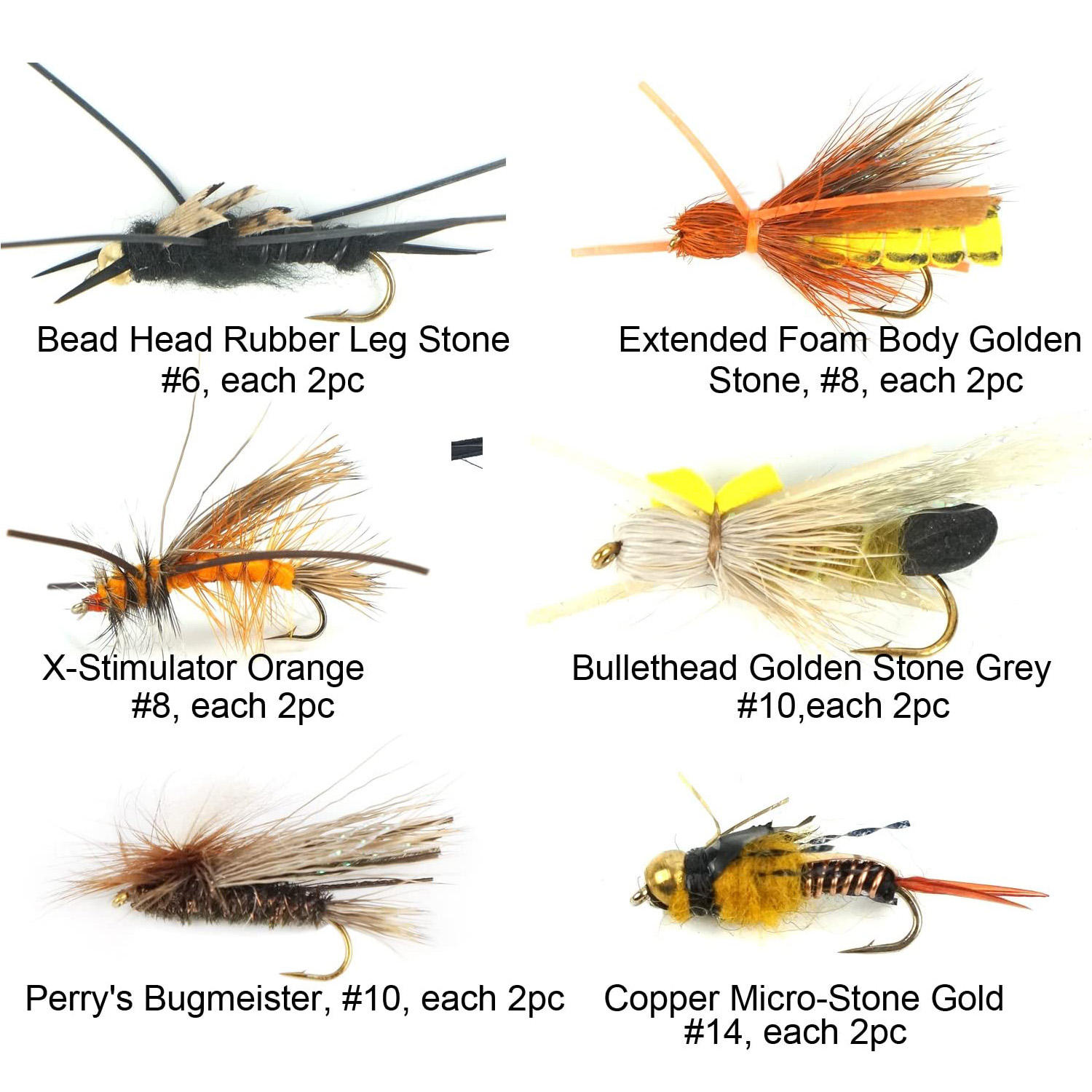 20pcs Pedra Fly Pesca Moscas Variedade Combo Truta Molhada Pesca Dry Ninfas  Flâmulas de água salgada Moscas (B01)| Alibaba.com, image size:1500x1500