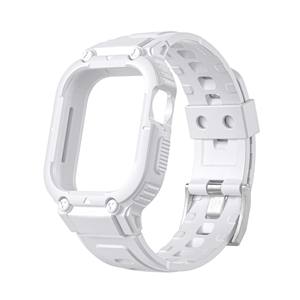 Cinturino in <span class=keywords><strong>Silicone</strong></span> TPU e custodia per Smart Watch custodia protettiva per <span class=keywords><strong>Apple</strong></span> Watch 4 5 6 7 8 IWatch 38/40/41mm 42/44/45mm - Product Image 4