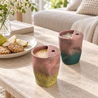 Tasse à café en céramique émaillée au four Lelyi, style créatif minimaliste vintage, artisanale, irrégulière et délicate, de haute valeur, pour un usage exclusif