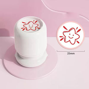 Штамп для канцелярских товаров с индивидуальным логотипом, на заказ, OEM, для офиса, самонаборный, круглый, резиновый, типа Trodat - Product Image 5