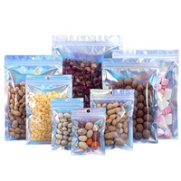 Vente directe usine – Sacs d'emballage en plastique CPP Mylar holographiques laser à fermeture éclair, recyclables et transparents pour colliers et boucles d'oreilles