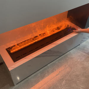 Chimenea Decorativa LED de Pared con Control Remoto, Ajustable y Personalizable, Modelo GL-1047, con Calefactor de Agua - Product Image 4