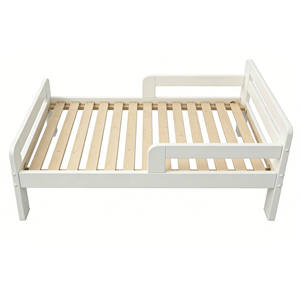 Modern Solid Teak Wood Twin Kids <b>Bed</b> Natural Color for Toddlers and Teenagers Bedroom or Hotel Use - Product Image 3