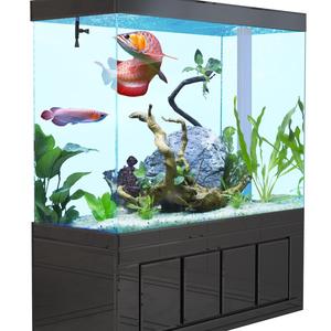 제퍼 어항 거실용 대형 수족관 칸막이벽 바닥 설치형 필터 물갈이 필요없는 생태 실크플라워 - Product Image 2