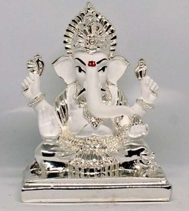 Statue de Bouddha Ganesha en acier inoxydable écologique faite à la main, décoration artistique durable, décoration murale pour la maison, pour anniversaire, mariage, Diwali - Product Image 2