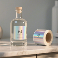 Pour les cosmétiques en verre Code argent/or prévention inviolable traçable autocollant d'hologramme découpé à l'emporte-pièce pour la protection de la marque