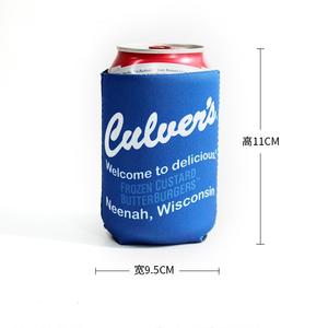 Logotipo personalizado al por mayor de neopreno aislado en blanco 3mm 5mm imán cerveza lata enfriador rechoncho titular carta - Product Image 2