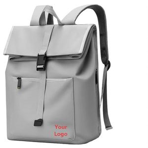 Top Quality Rolltop Outdoor Travel School <b>Bags</b> Rucksack <b>Bag</b> With Logo Waterproof PU Laptop Backpack for Teenagers - Product Image 1