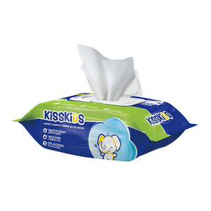 <span class=keywords><strong>Lingettes</strong></span> humides <span class=keywords><strong>pour</strong></span> bébé Kisskids, best-seller, petites, douces, jetables, en gros - Product Image 4