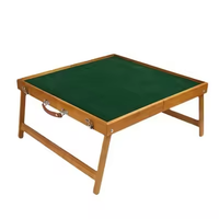 Housse de table de mahjong pliante en bois transparente, multifonctionnelle, écologique, portable, pour voyage, camping en plein air, simplicité moderne