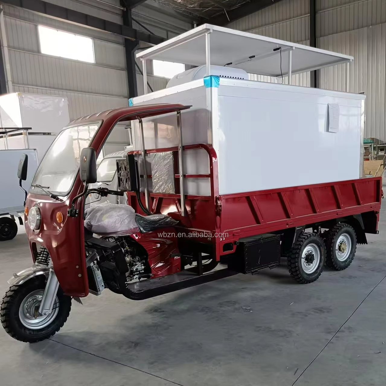Бензиновый грузовой мотоцикл 200CC трехколесный топливный Мотоцикл Солнечная панель бензиновый трехколесный автомобиль с системой охлаждения