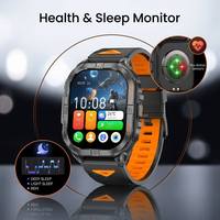 Montre connectée K72 2026 avec écran AMOLED de 1,96 pouces, batterie grande capacité de 580 mAh, suivi GPS, plus de 100 modes sportifs, surveillance de la santé, montre connectée 3ATM