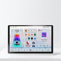 Autoradio Android 14 Octa Core 64 Go GPS 13 pouces avec Android Auto CarPlay DSP 4G/WiFi Écran partagé Lumière ambiante QLED