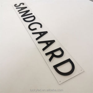 Precio de fábrica, logotipo de marca personalizado, placa de puerta, letrero acrílico no luminoso, letrero de número de casa de vestíbulo de oficina - Product Image 5