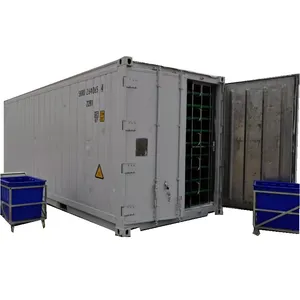 Système de culture en conteneur hydroponique de fourrage et de micro-légumes de 500 kg/jour avec travail automatique, haute productivité, certifié ISO9001 - Product Image 1