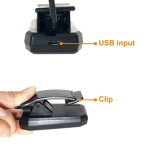 <strong>USB</strong> Rechargeable LED Book Light Flexible &amp; Foldable <strong>Lamp</strong> for Bedroom Living Room &amp; <strong>Reading</strong> Room PC Body - Product Image 2