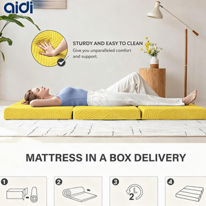 Matelas pliant moderne et portable OEM ODM confortable en boîte, surmatelas en mousse à mémoire de forme gel, tailles simple, double et queen - Product Image 2