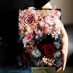 Caja de Regalo con Flores Eternas, Caja de Cuero con Ventana, Regalo Navideño al por Mayor, Rosas, Flores Reales que se Pueden Preservar de 3 a 5 Años - Product Image 1