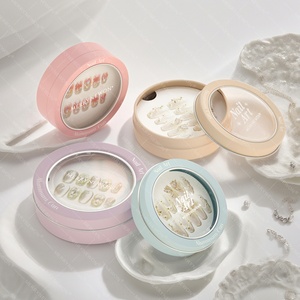 Pretty Aluminum Jar with <b>Window</b> <b>Cream</b> Eco-Friendly Aluminum Container for Nail Ornamental Box - Product Image 1