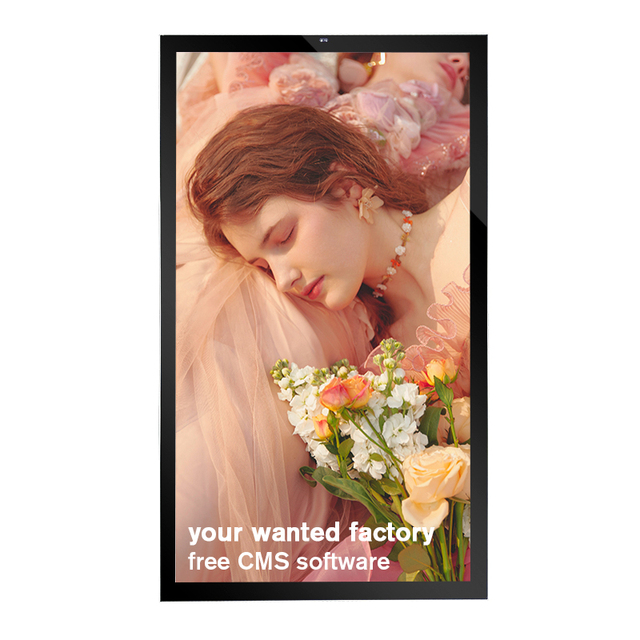 43 49 55 Inch 4000 Nits Wall Mount IP 67 Outdoor LCD TV Digital Signage Advertising Display Screen for Mall Street Plaza