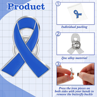Produits de sensibilisation au cancer du sein logo personnalisé femmes féministes rose soie sensibilisation autisme ruban émail épinglette badge