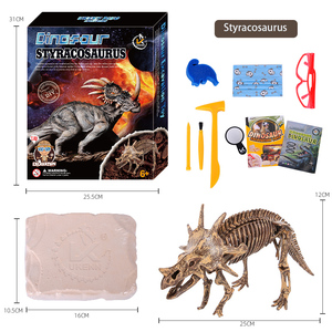 RTS STEM Toys K737 Dinosaur Archaeological dig Set 9 Diferentes Dinosaur Skeleton Excavation Dig Kits Arqueología Juguetes para niños - Product Image 5