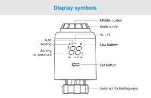 TYSH Tuya Wifi Zigbee Thermostat <span class=keywords><strong>de</strong></span> radiateur intelligent, vanne <span class=keywords><strong>de</strong></span> régulation <span class=keywords><strong>de</strong></span> température, contrôleur TRV compatible avec Google Home et Alexa - Product Image 2