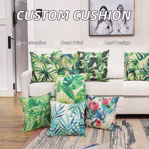Wholesale Custom Printed 16x16 <b>White</b> Peach Skin Sublimation Cushion Cover Square Plain for Home Woven Technique <b>Throw</b> Pillow - Product Image 3