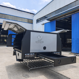Plateau et auvent en alliage d'aluminium avec garde-boue, échelle et boîte <span class=keywords><strong>à</strong></span> <span class=keywords><strong>outils</strong></span> pour camionnette, matériau durable - Product Image 1